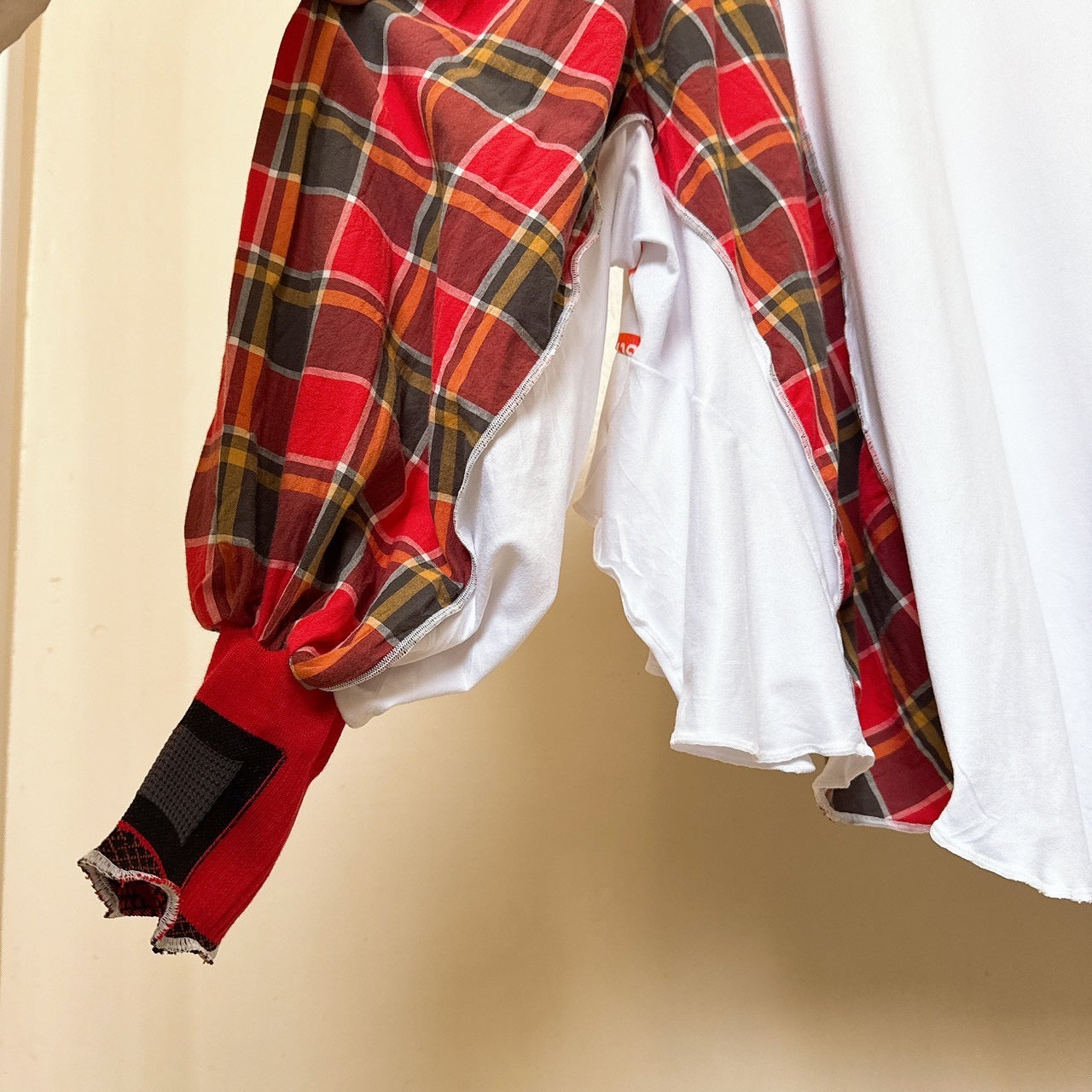 502224 くまさんグラフィックチェックシャツ Teddy bear plaid shirts