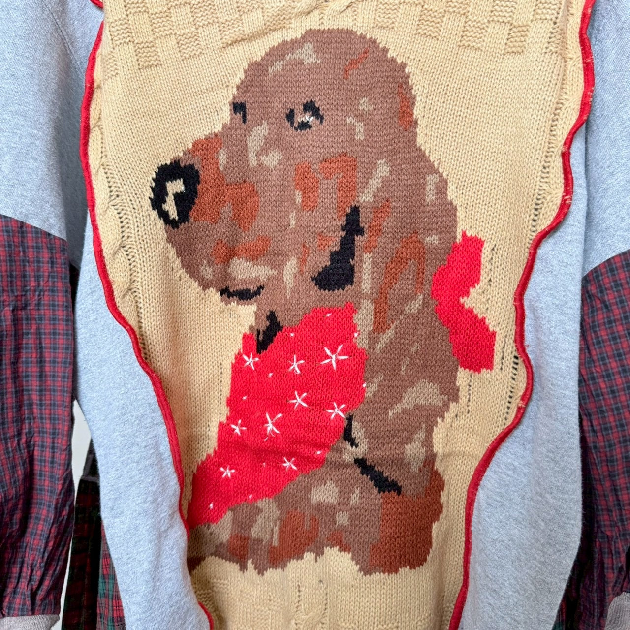 ベセットハウンドのリメイクセーター