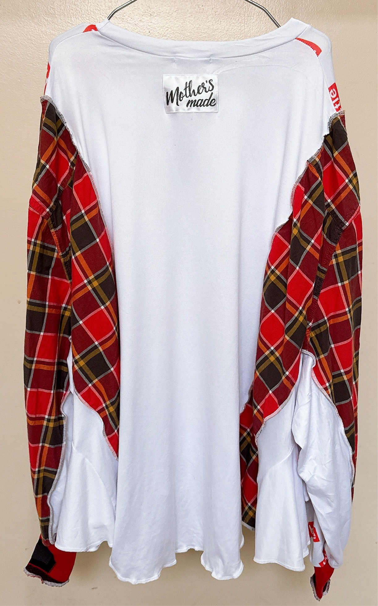 502224 くまさんグラフィックチェックシャツ Teddy bear plaid shirts