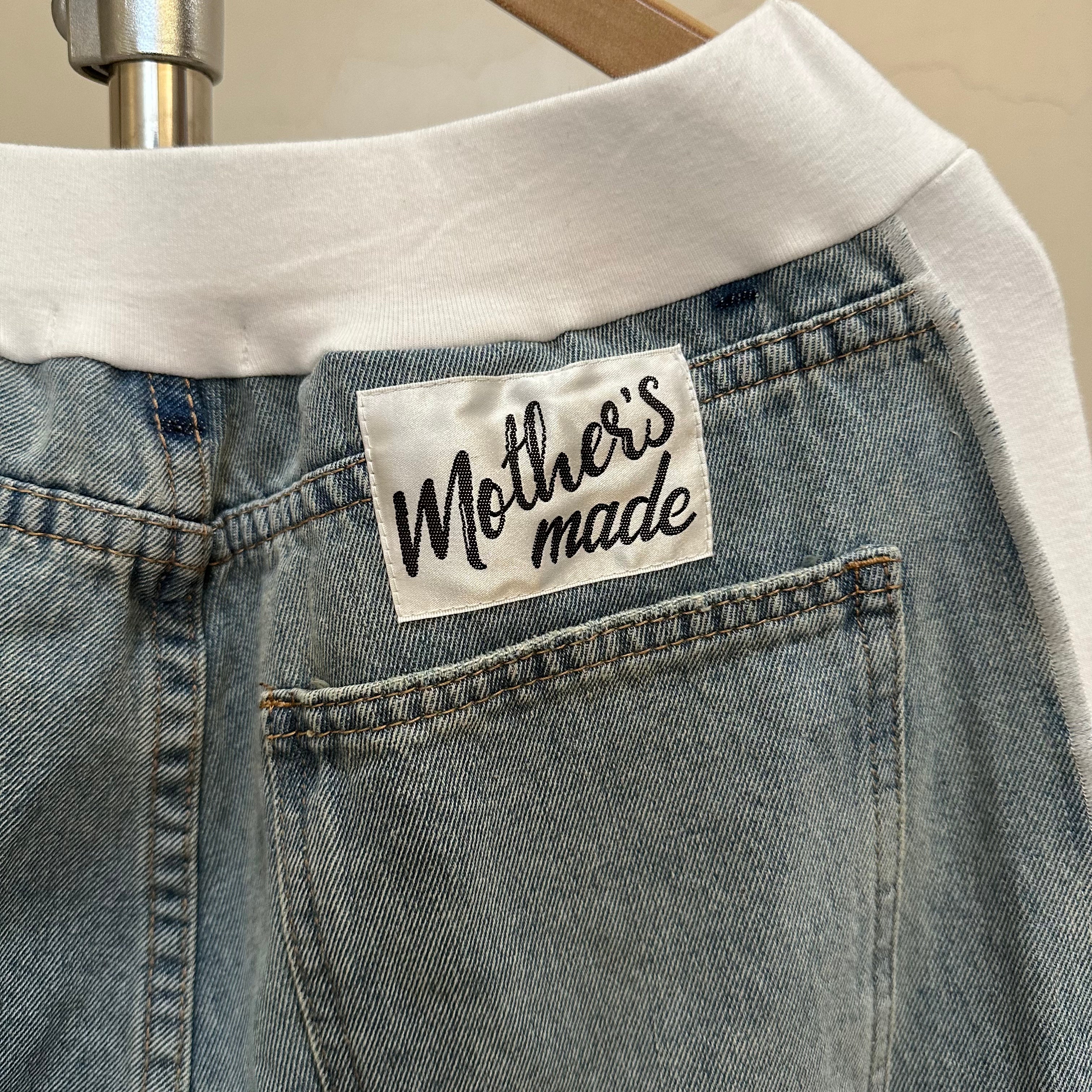 レース付きデニム