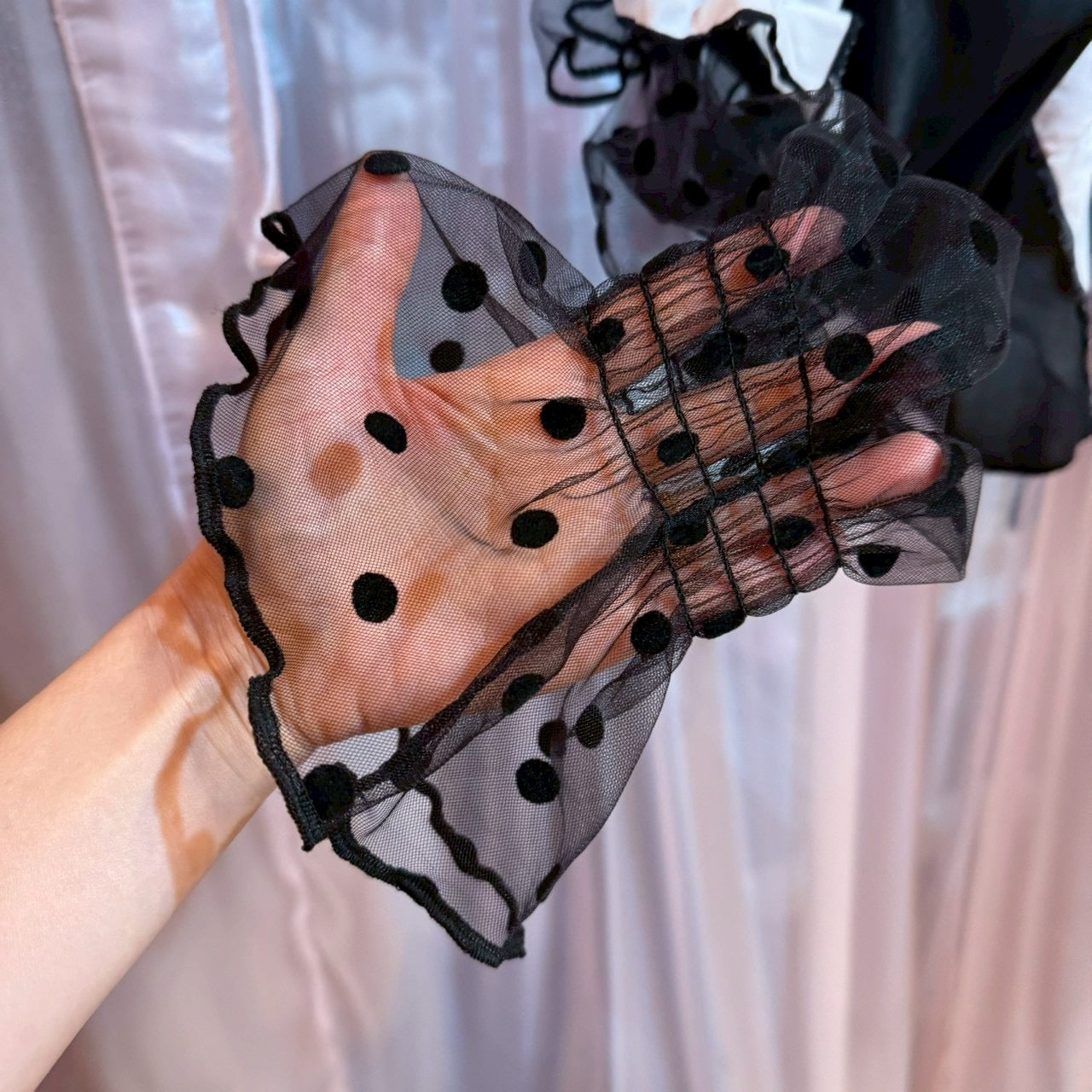 レースパッチワークブラウス