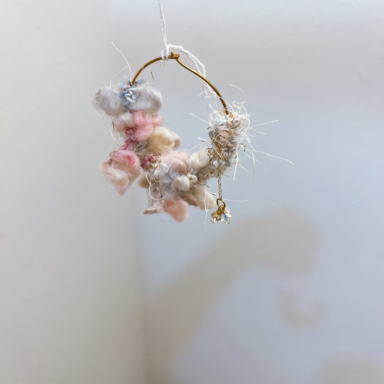 Mother‘s made × UME knit pierce/pink（片耳）