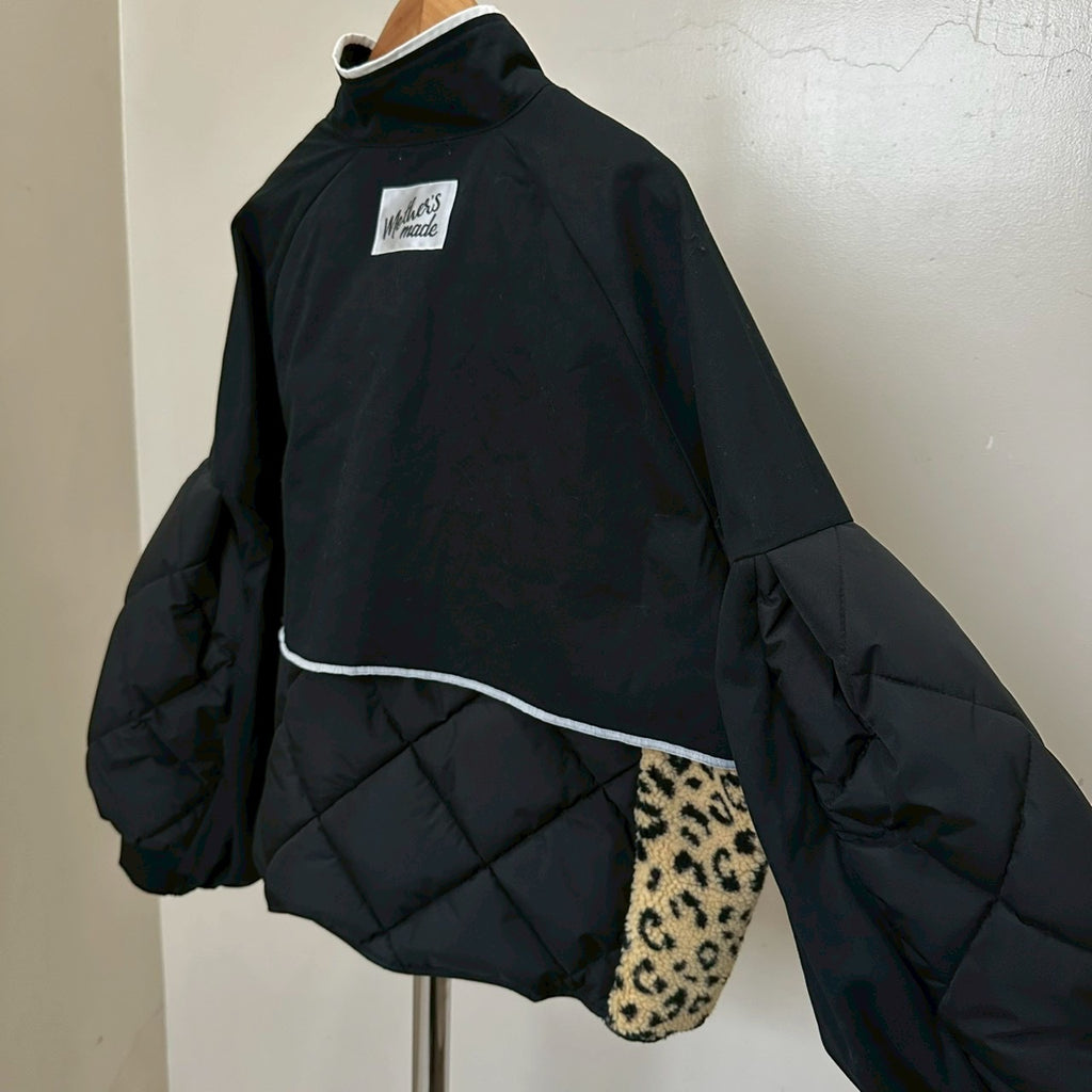 チャイナボタンチュール付きボレロジャケット 2点セット (黒)