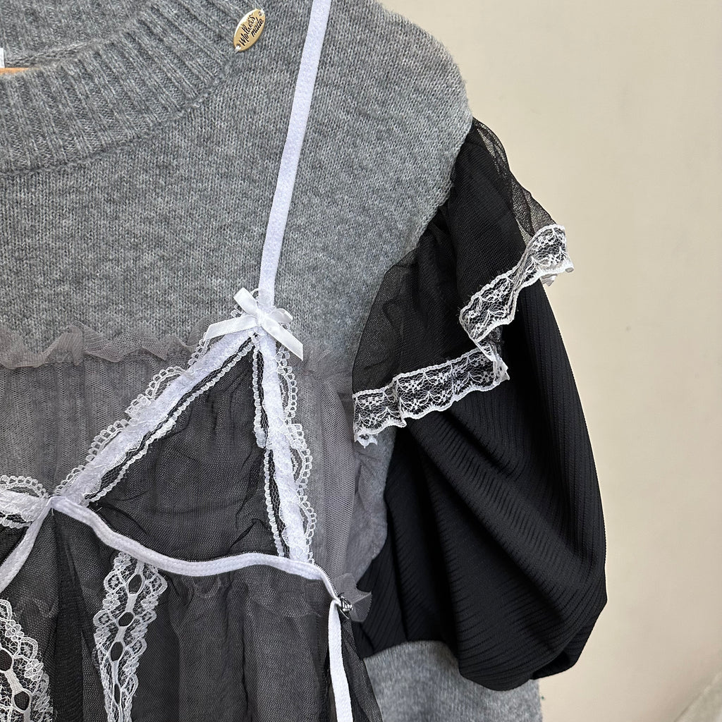 グレーチュールリメイクセーター