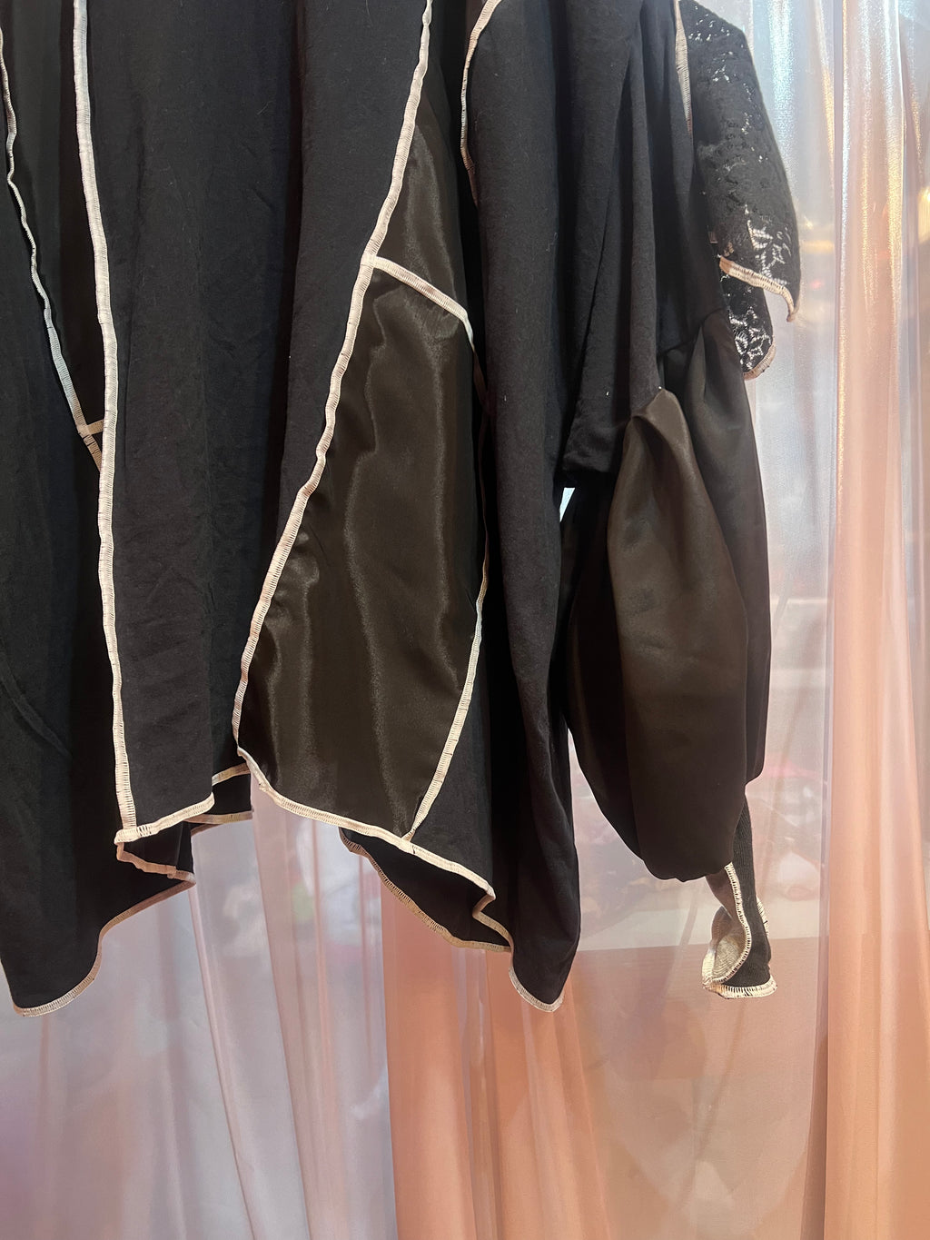 セントメアリー×着物 2wayトップス (黒)