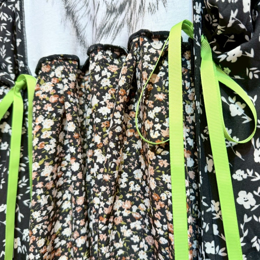 ウルフ花柄2-way OP