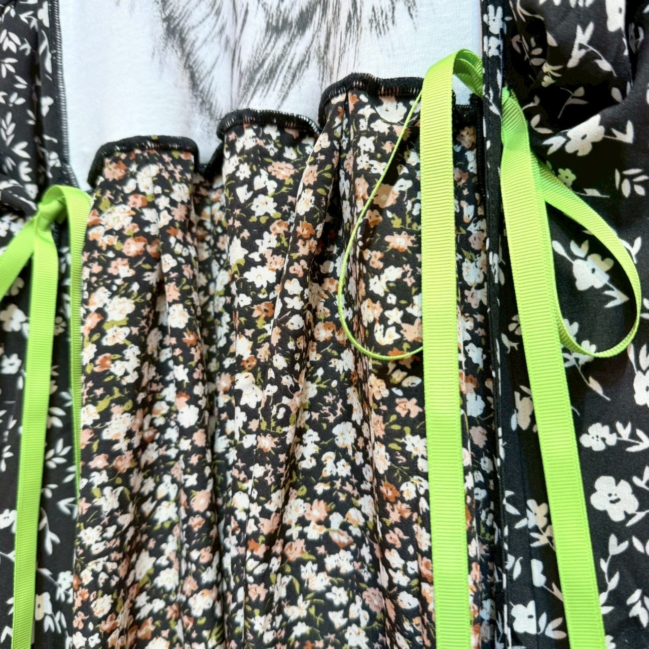 ウルフ花柄2-way OP