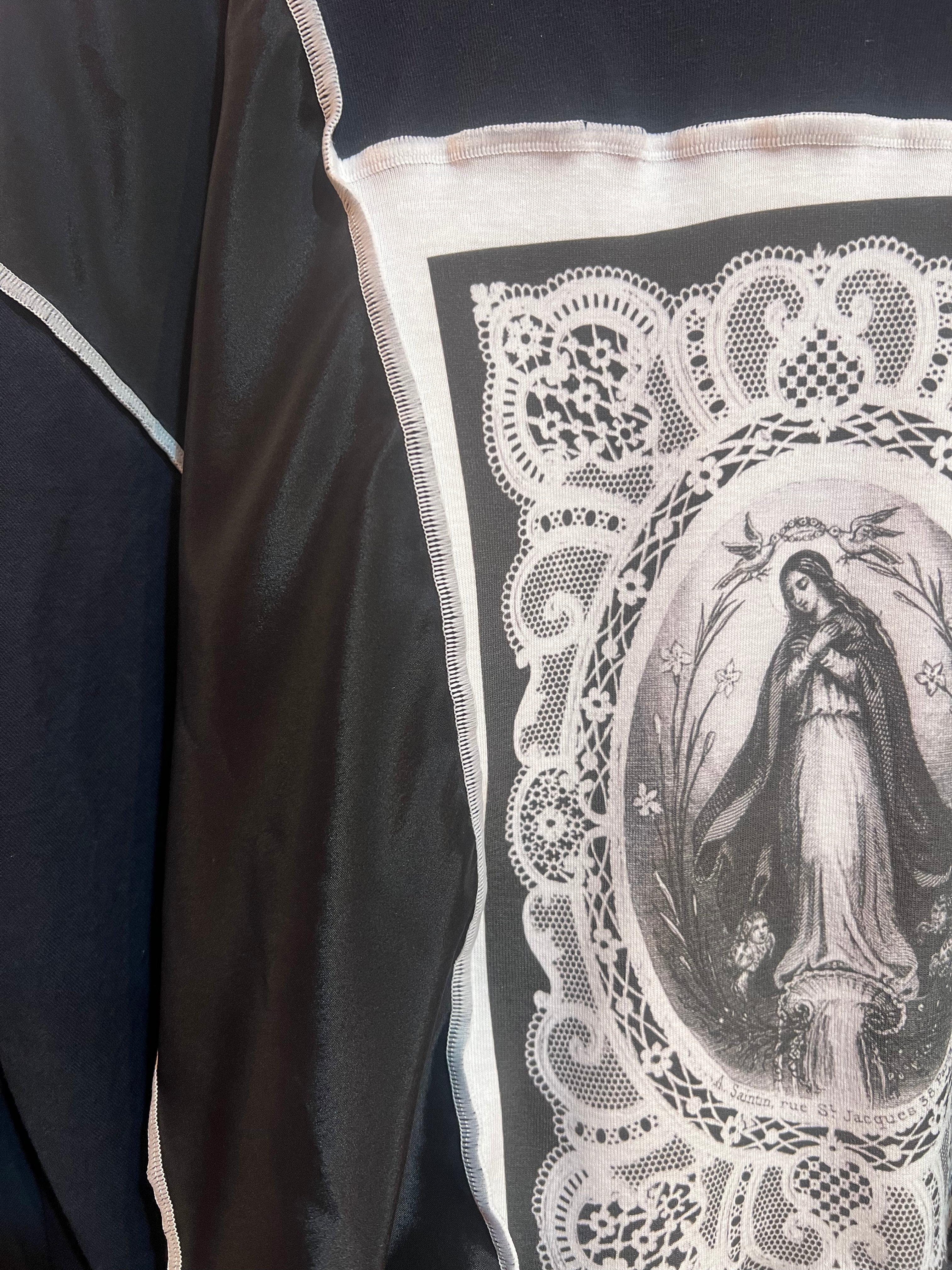 セントメアリー×着物 2wayトップス (黒)