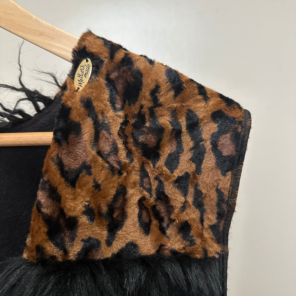 ファーパッチワークベスト