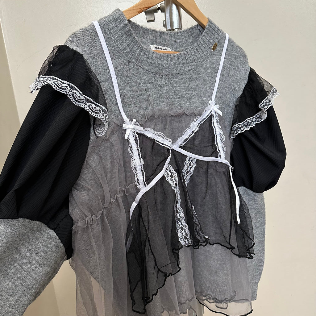 グレーチュールリメイクセーター