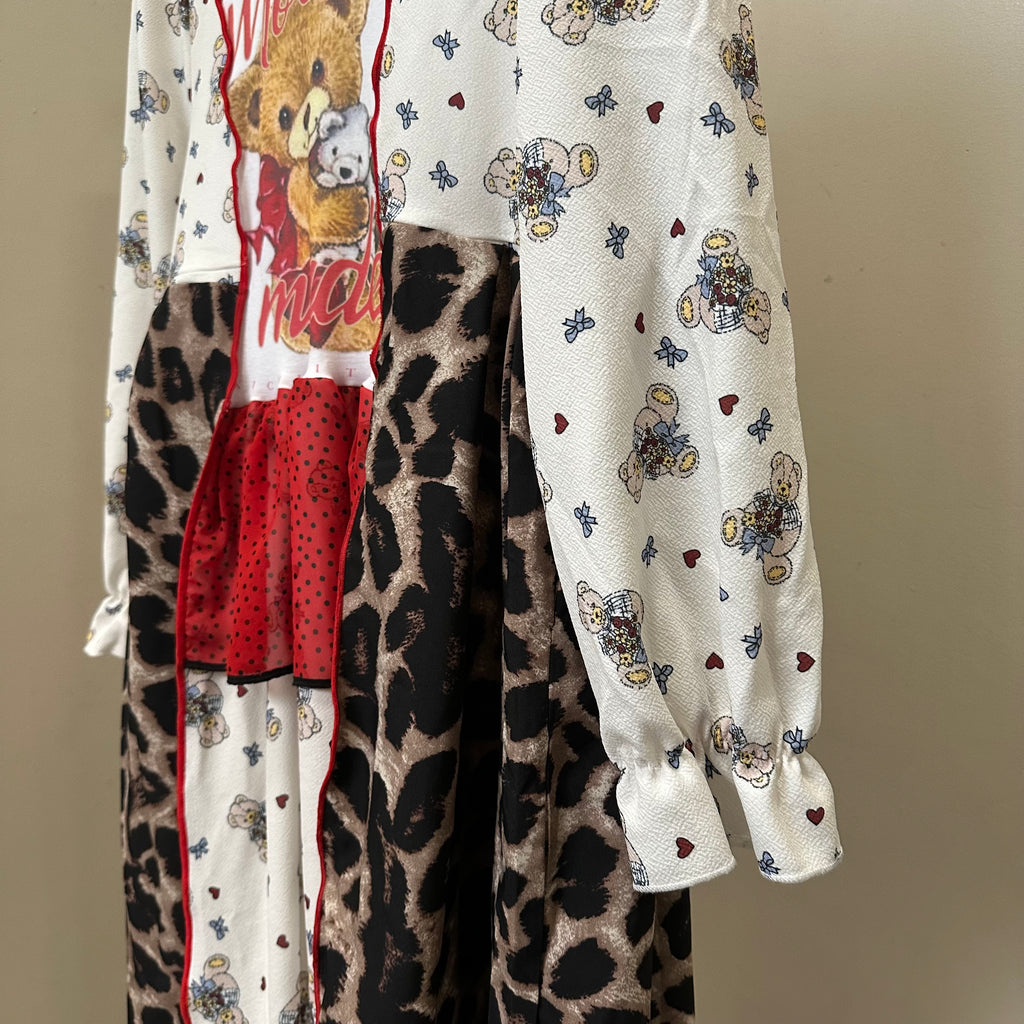 ヒョウ柄テディベア OP