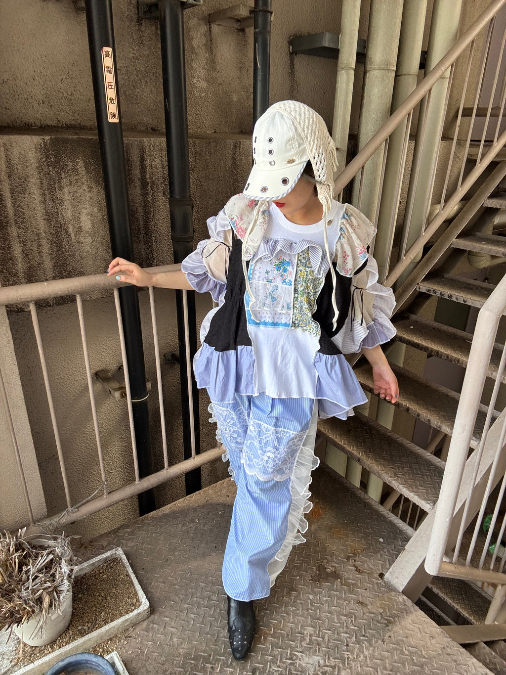 花柄キャミトップス