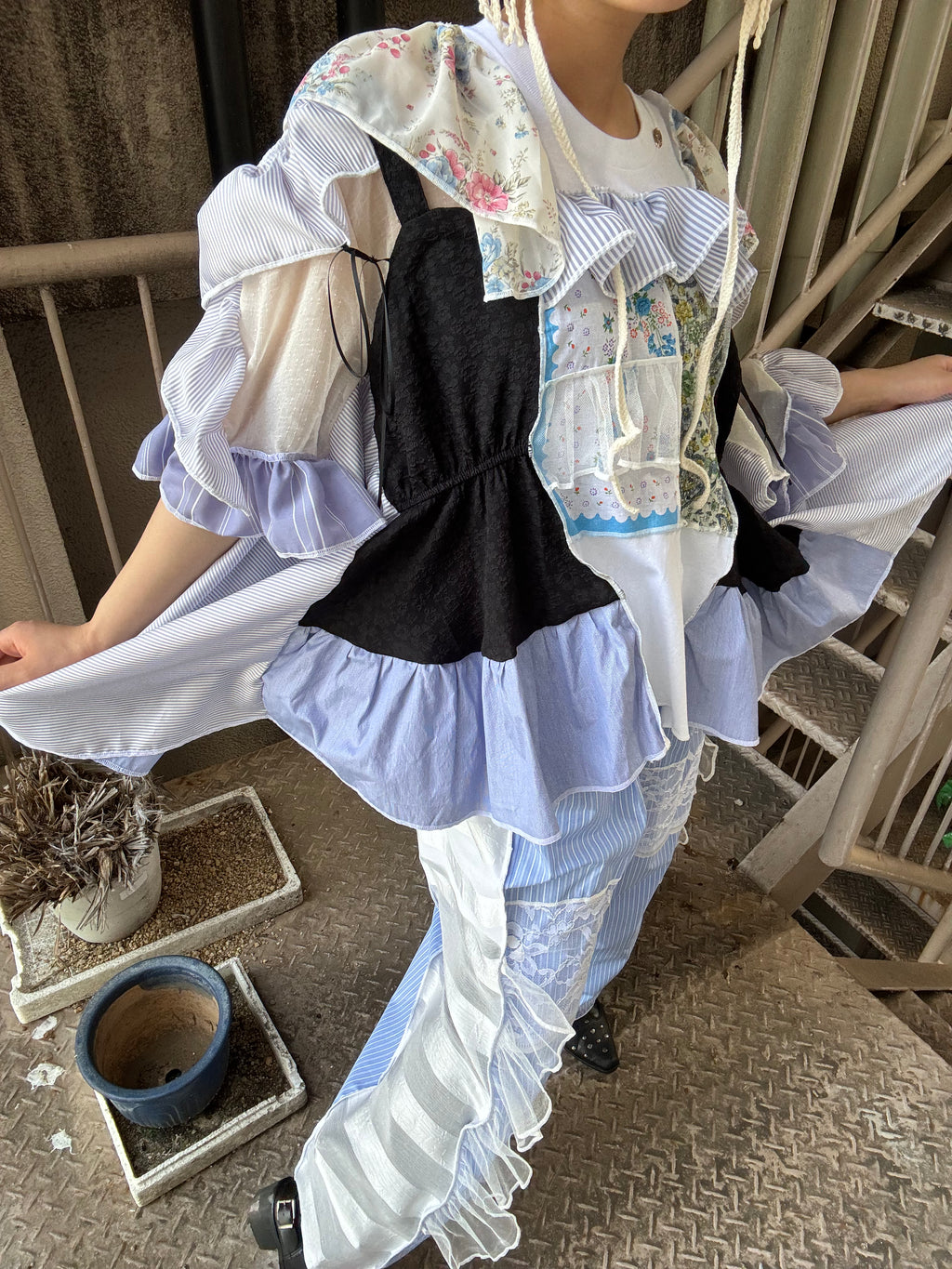 ストライプパンツ
