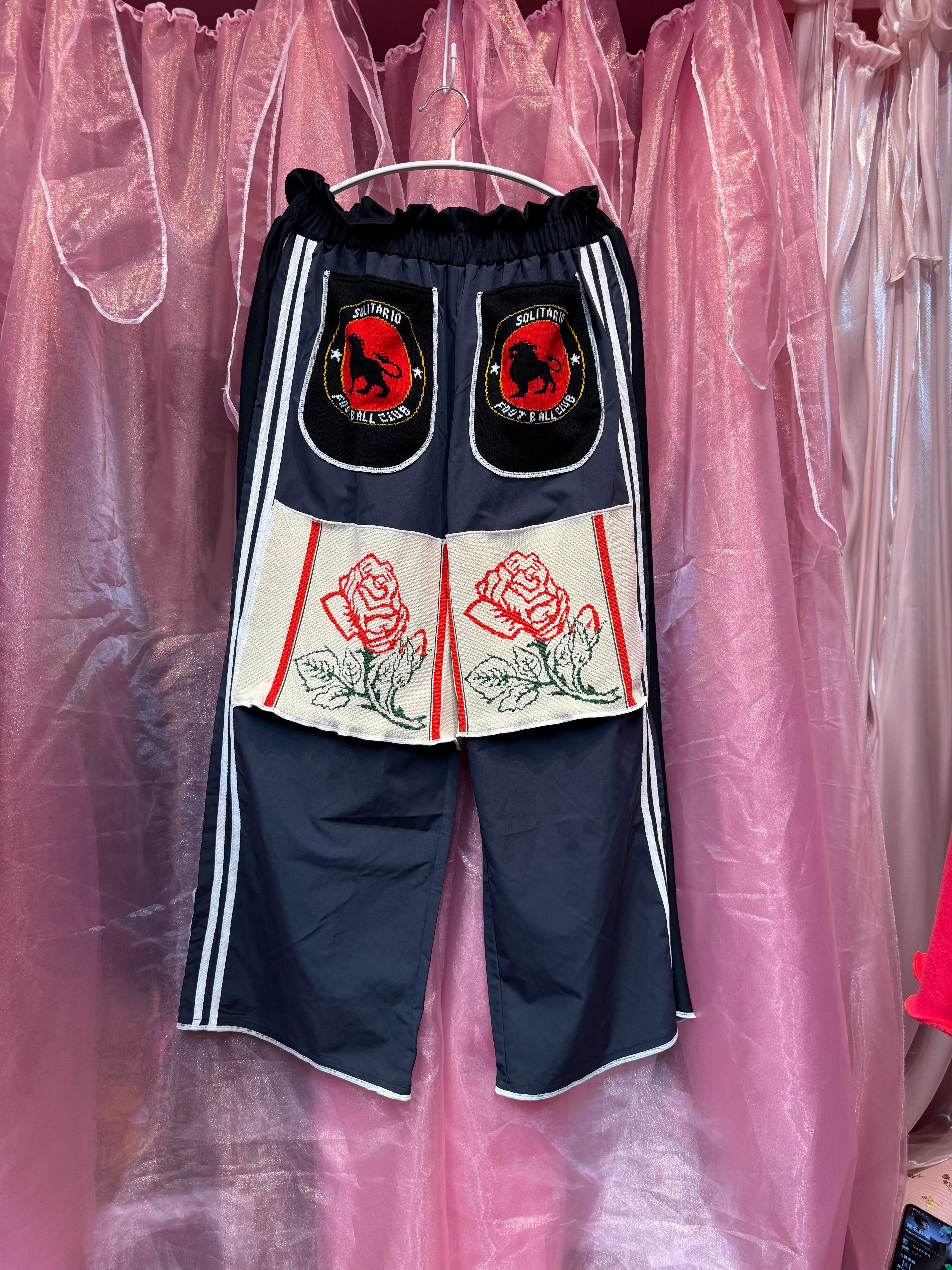 インスタライブ紹介商品・608501バラジャカード切替トラックパンツ(ネイビー)