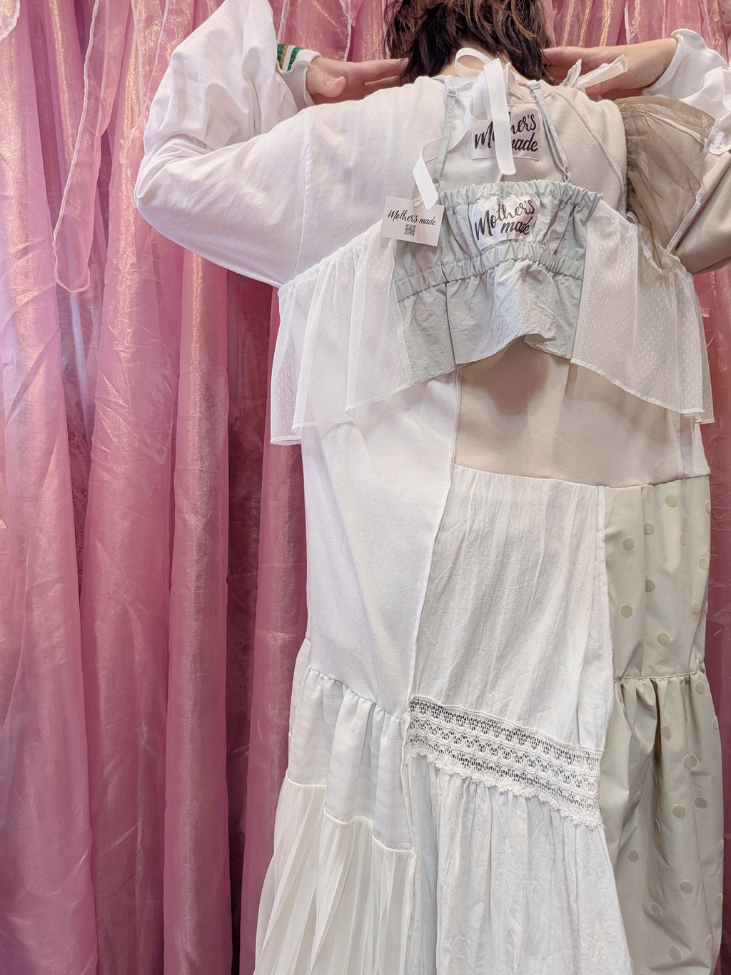 ミントブルーフリルキャミソール