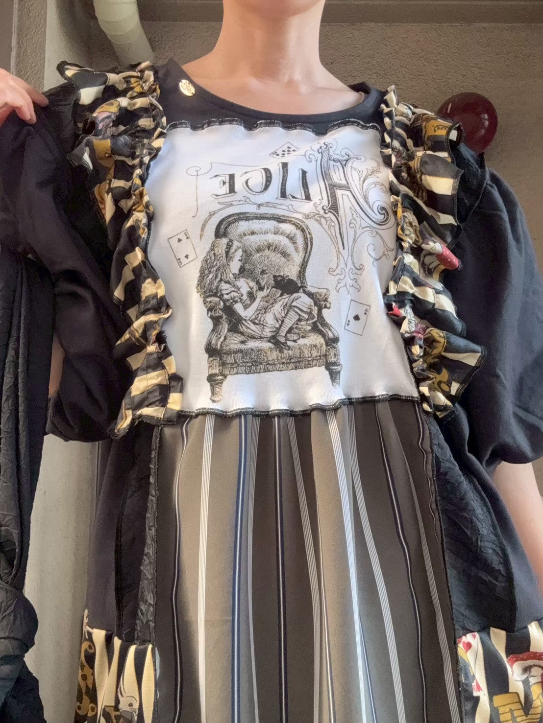 Perla nell'ostricaコラボワンピース（黒×ベージュ）