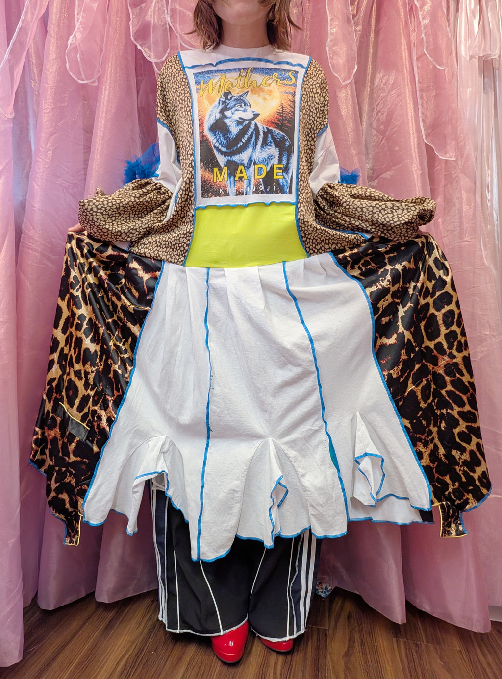 ウルフ×ヒョウ柄ワンピース